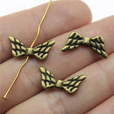 200pcs Small Hole Angel Wing Spacers Beads Charm DIY Jewelry Making