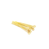 200pcs 21G Eye Pin Metal Heads Jewelry Making Findings 20-70mm