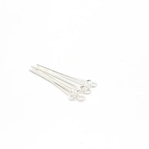 200pcs 21G Eye Pin Metal Heads Jewelry Making Findings 20-70mm