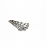 200pcs 21G Eye Pin Metal Heads Jewelry Making Findings 20-70mm