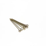 200pcs 21G Eye Pin Metal Heads Jewelry Making Findings 20-70mm