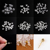 200pcs Rubber Earring Back Silicone Stoppers for DIY Jewelry Making