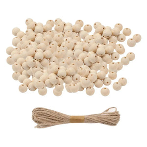 200pcs 20mm Wooden Ball Beads for DIY Bracelets Macrame