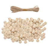 200pcs 20mm Wooden Ball Beads for DIY Bracelets Macrame