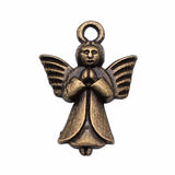 200pcs Angel Charm Pendant Antique Bronze 20x14mm DIY Jewelry Findings