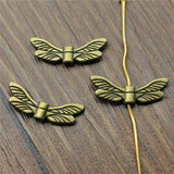 200pcs Butterfly Wing Spacer Beads 20x7mm for Jewelry Making
