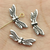 200pcs Butterfly Wing Spacer Beads 20x7mm for Jewelry Making
