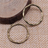 200pcs Irregular Ring Antique Silver Alloy DIY Jewelry Making Accessories