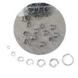 200pcs Stainless Steel Jump Rings for Jewelry Making 3-10mm