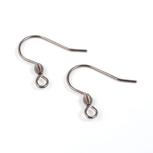 200pcs 304 Stainless Steel Earring Hook Findings 18x16x0.8mm