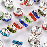 200pcs Brass Rhinestone Spacer Beads - 4 5 6 8mm