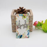 200pcs Earring Display Cards Red Bird Colorful Branch Printed Paper