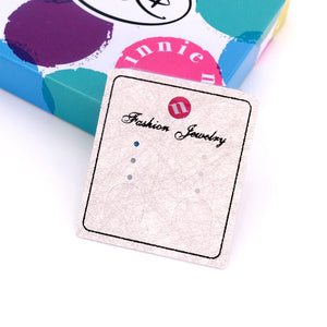 200pcs Earrings Display Cards 4x4.5cm Holder for Ear Ornament