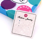 200pcs Earrings Display Cards 4x4.5cm Holder for Ear Ornament