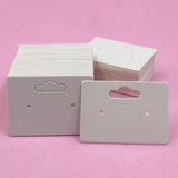 200pcs Earring Cards 5x3.5cm Paper Jewelry Display Vintage Classic Packaging