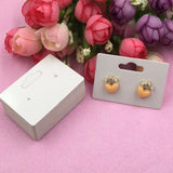 200pcs Earring Cards 5x3.5cm Paper Jewelry Display Vintage Classic Packaging