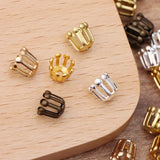 200pcs Metal Brass Filigree Stamen Flower Charms Bead Caps - DIY Jewelry Making