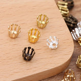 200pcs Metal Brass Filigree Stamen Flower Charms Bead Caps - DIY Jewelry Making