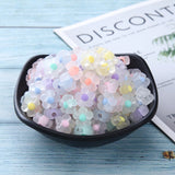 200pcs 6*13mm Frosted Acrylic Flower Spacer Beads Necklace Bracelets DIY