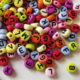 Colorful Letter Beads Acrylic Alphabet Loose Beads for Jewelry Making DIY