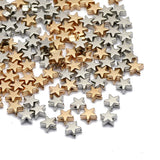 200pcs 6x6mm Color/Silver CCB Star Beads Spacer for Jewelry Making DIY