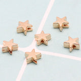 200pcs 6x6mm Color/Silver CCB Star Beads Spacer for Jewelry Making DIY