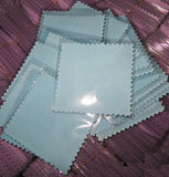 200pcs 8*8cm Silver Jewelry Polishing Wiping Cloth Opp Bags