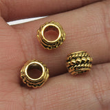 200pcs 8x8x5mm Spacer Beads for Jewelry Making European Charm Pendants