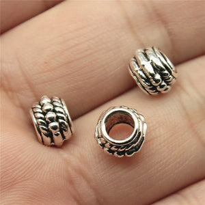 200pcs 8x8x5mm Spacer Beads for Jewelry Making European Charm Pendants