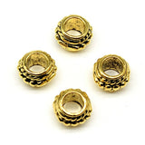 200pcs 8x8x5mm Spacer Beads for Jewelry Making European Charm Pendants