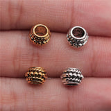 200pcs 8x8x5mm Spacer Beads for Jewelry Making European Charm Pendants