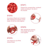 200pcs Red Heart Polymer Clay Beads LOVE Spacer Loose Beads