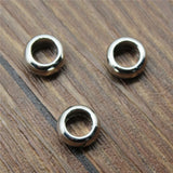 200pcs 9x9x4mm Glossy Charm Spacers Beads for Jewelry Making Accessories