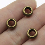 200pcs 9x9x4mm Glossy Charm Spacers Beads for Jewelry Making Accessories