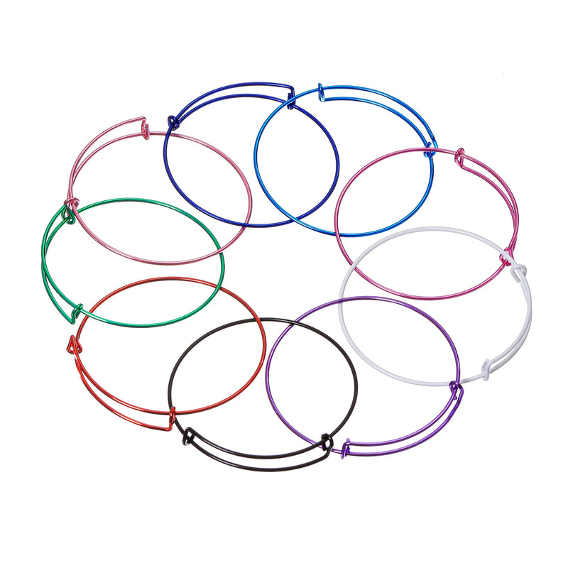 200pcs DIY Adjustable Size Bangles for Jewelry Making