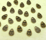 200pcs Antique Bronze 2 Sided Charms Pendant 11x8mm