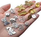200pcs Vintage Charms Tibetan Alloy Pendant for Jewelry Making