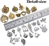 200pcs Vintage Charms Tibetan Alloy Pendant for Jewelry Making