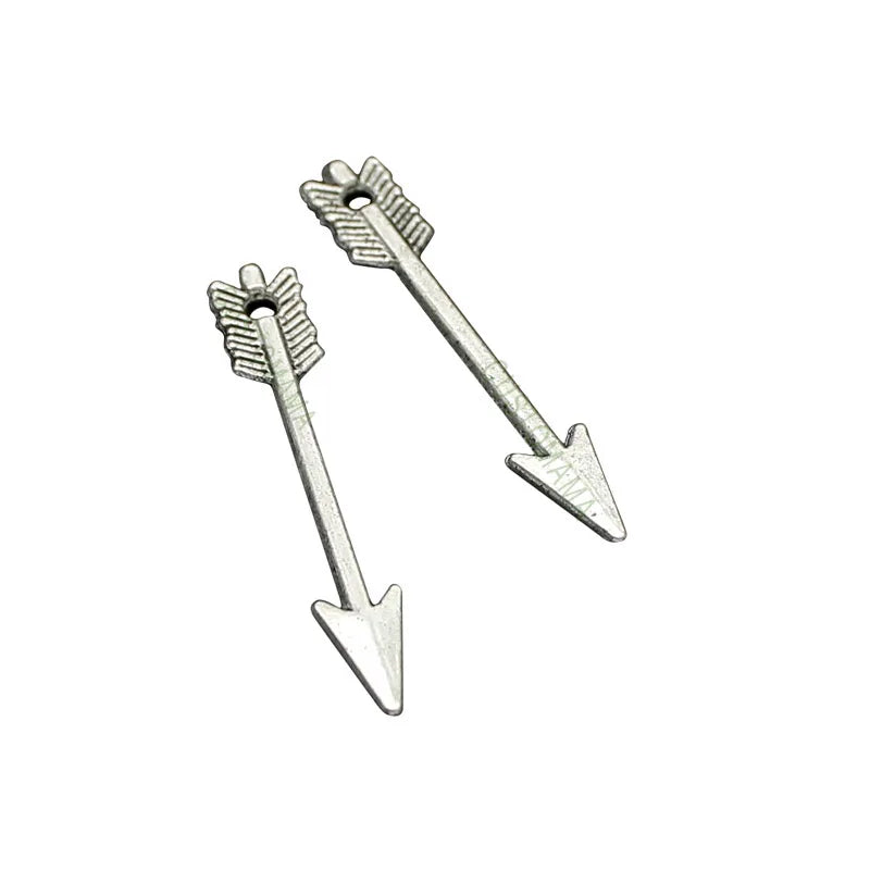 200pcs Tibetan Silver Arrow Charms Pendant 30x5mm