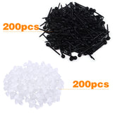 200 Plastic Ball Earring Posts with Backs for Sensitive Ears