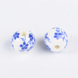 200pc Printed Porcelain Beads 12mm Jewelry Making DIY Supplies