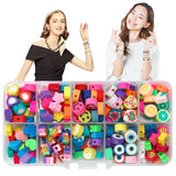 200pcs Polymer Clay Beads Set Spacer Beads Kit for DIY Jewelry