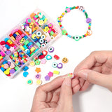 200pcs Polymer Clay Beads Set Spacer Beads Kit for DIY Jewelry