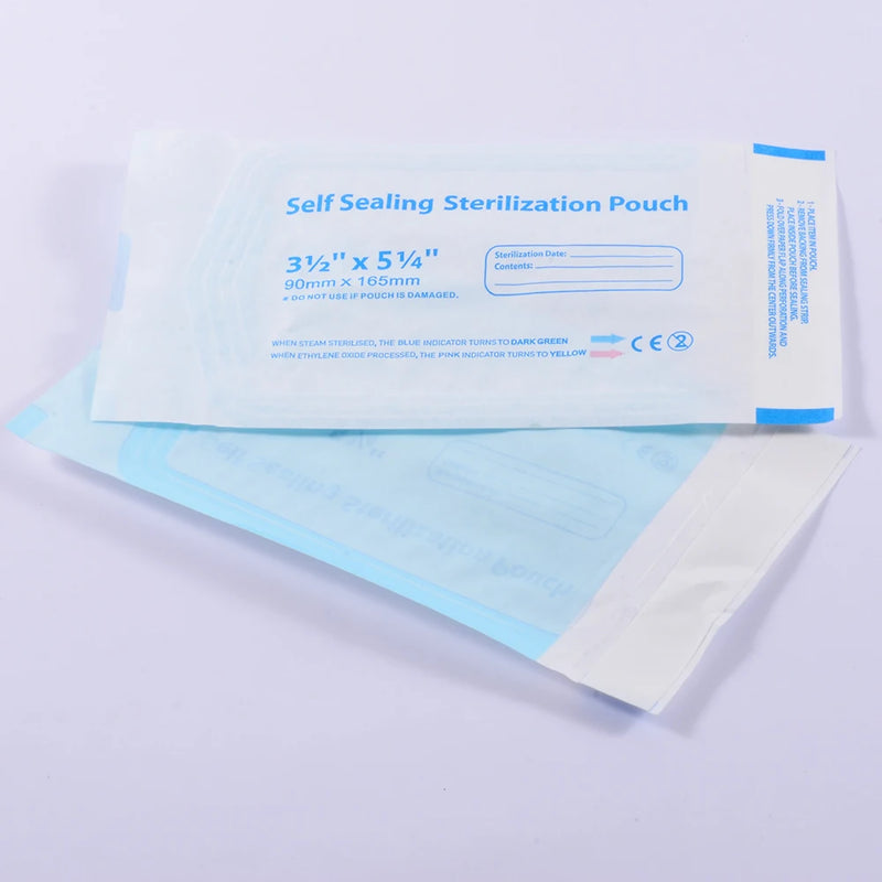 200pcs Sterilization Self Sealing Pouch Bags Dental Medical Disposable