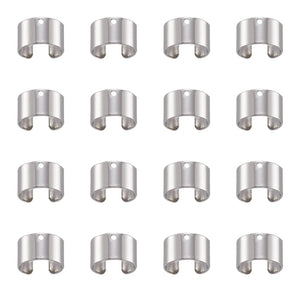 200pcs Brass Ear Clip Cuff No Piercing-Clip On Wrap Earrings Metal