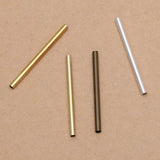 200pcs Brass Tube 10mm-30mm Metal Long Tube Cylinder Straight Tube Beads