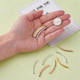 200pcs Mixed Style Brass Tube Beads DIY Jewelry Findings Components Supplies