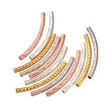 200pcs Mixed Style Brass Tube Beads DIY Jewelry Findings Components Supplies