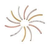 200pcs Mixed Style Brass Tube Beads DIY Jewelry Findings Components Supplies