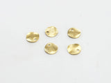 200pcs Textured Round Earring Charms - 8mm - R125